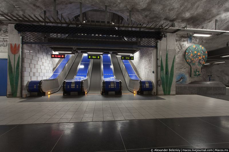 стокгольм, шведское метро, метрополитен, подземка