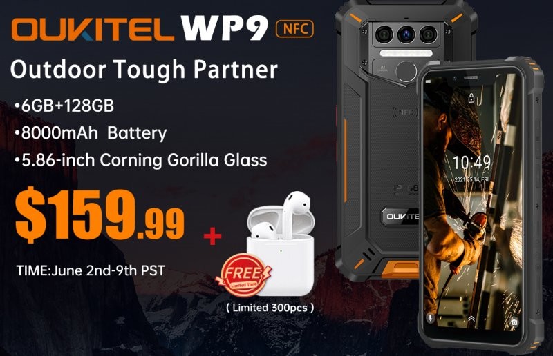 Oukitel WP9: "неубиваемый" смартфон с внушительными возможностями