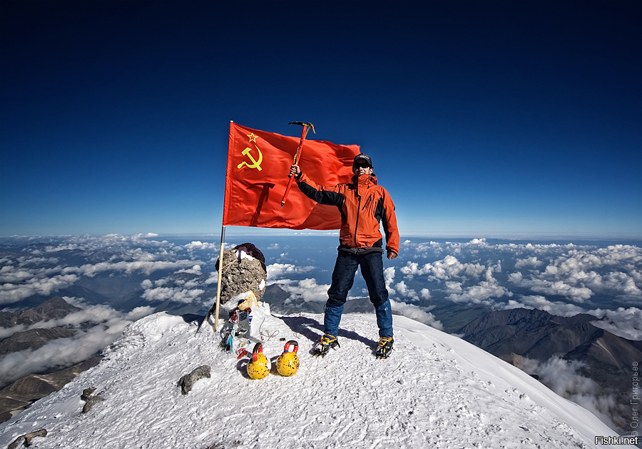 гора эльбрус альпинисты