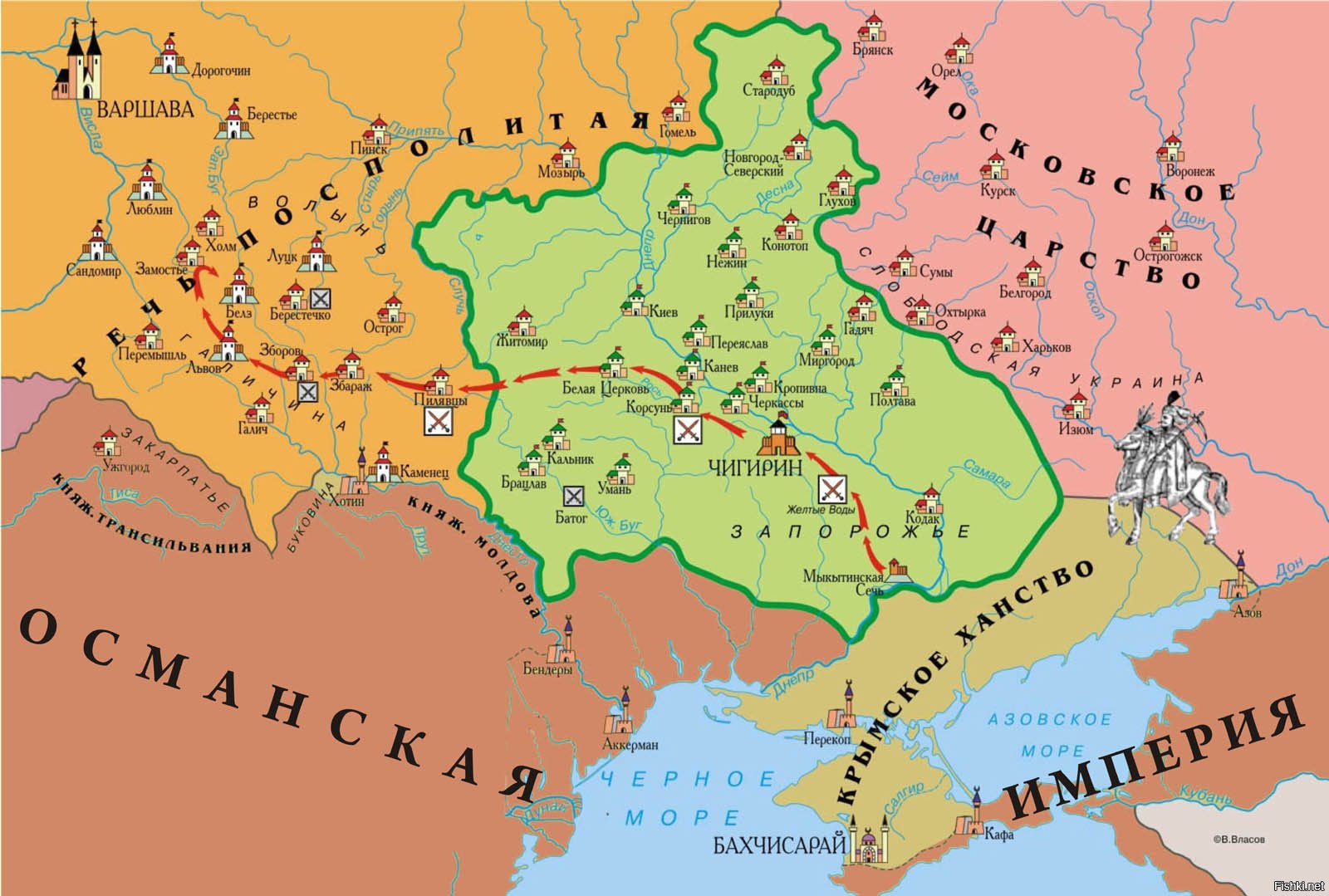 Кому принадлежала в 18 веке. Карта Украины 17 век. Карта Украины в 17 веке. Карта Украины в XVII веке. Гетманщина 17 век Украина.