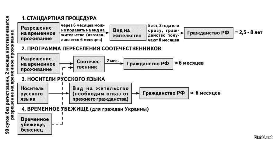 Приобретение российского гражданства в общем порядке: найдено 81 картинок