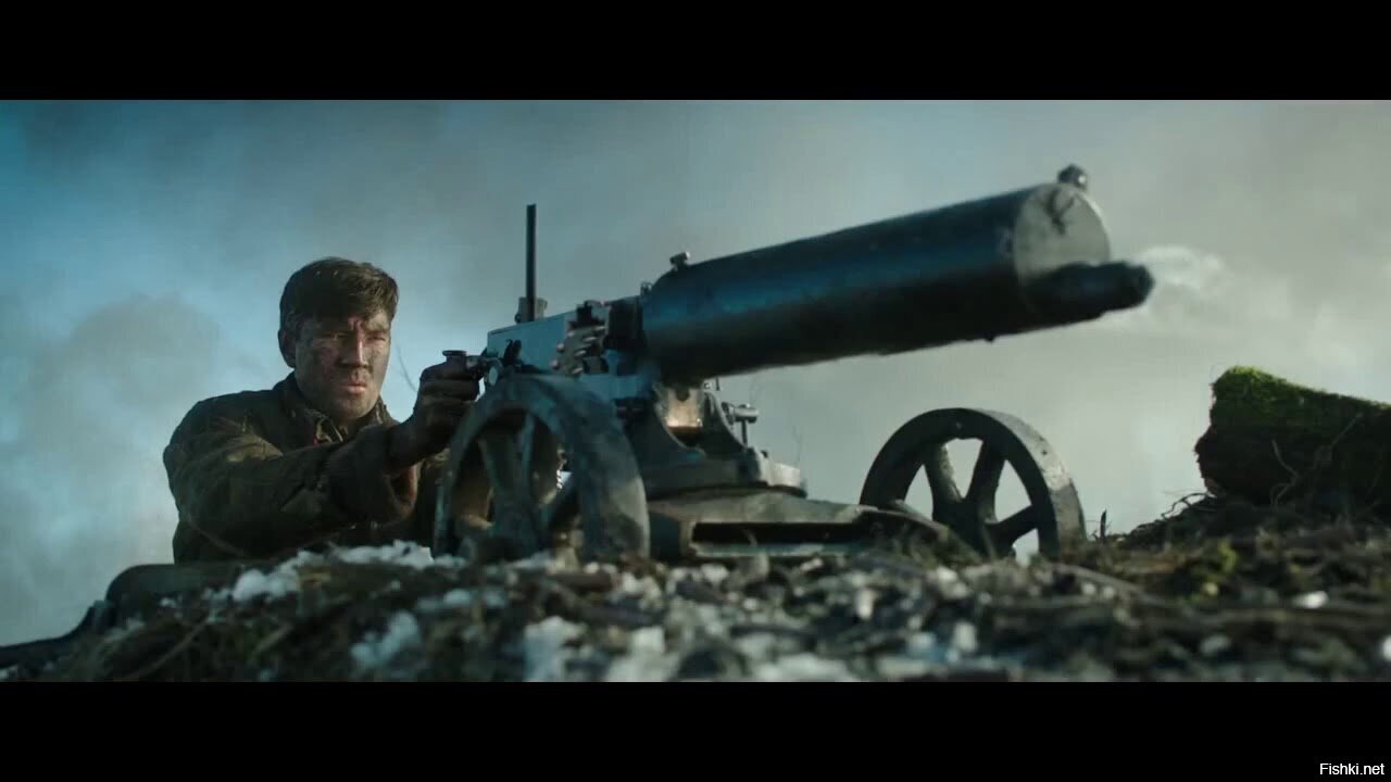 врагов из пулемета